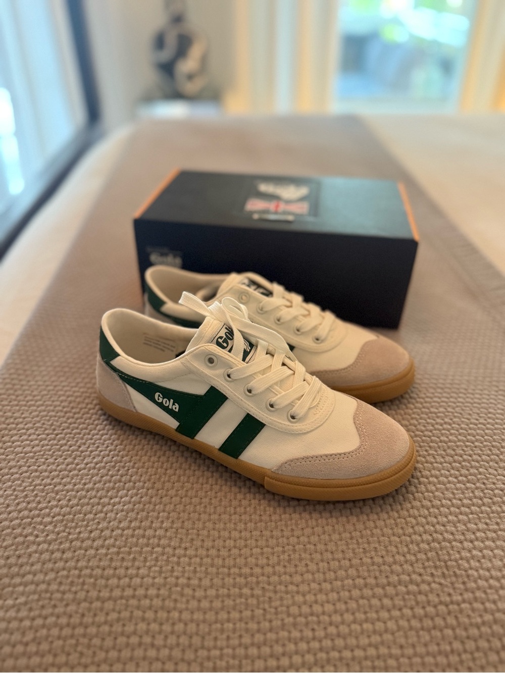 Gola Badminton Sneakers Green / Off-White